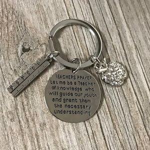Teacher Prayer Keychain